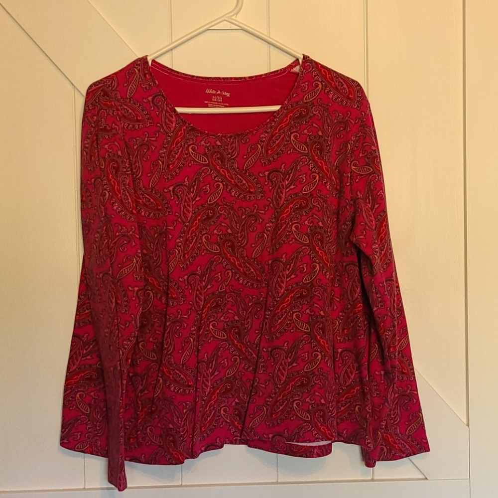 Paisley long sleeve shirt